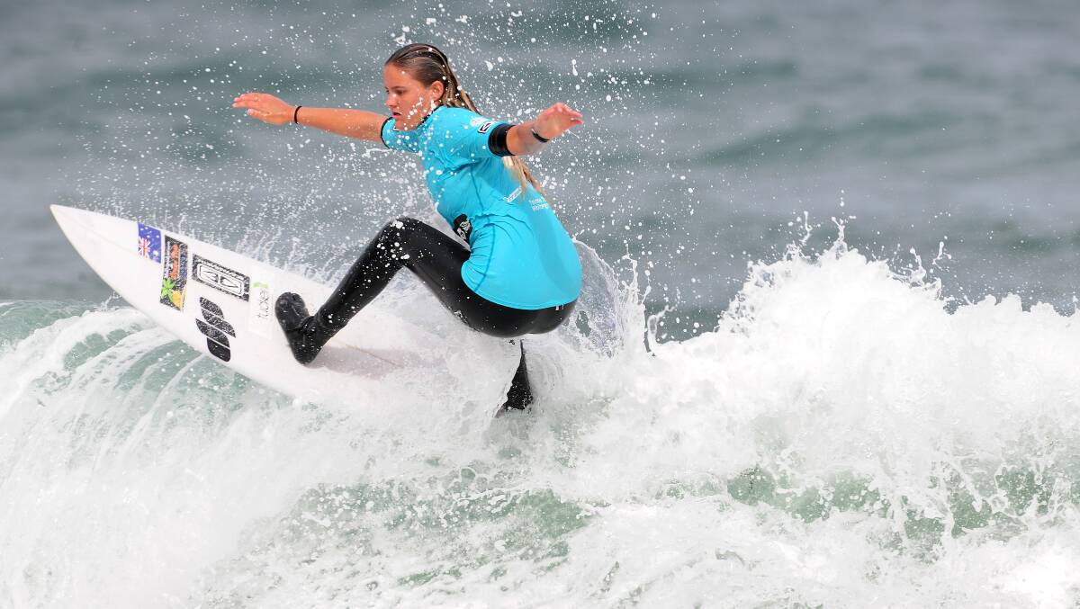 Champion: Emerging teen Sophia Fulton took out the women's event on Saturday. Picture: Brad Liber
