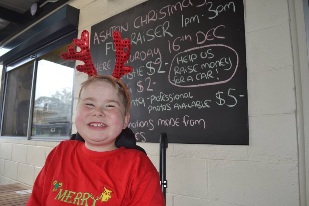 Ashton Palmer, 10, looking forward to the big day on Saturday, December 16. Picture: Rebecca Fist