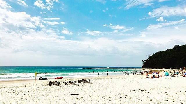 Mollymook Beach, a popular destination for residents looking to escape the heat. Picture: heinn1 via Instagram