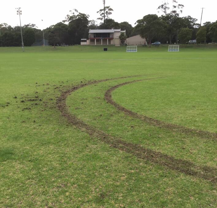 Damage sustained to the Vic Zealand Oval last Friday