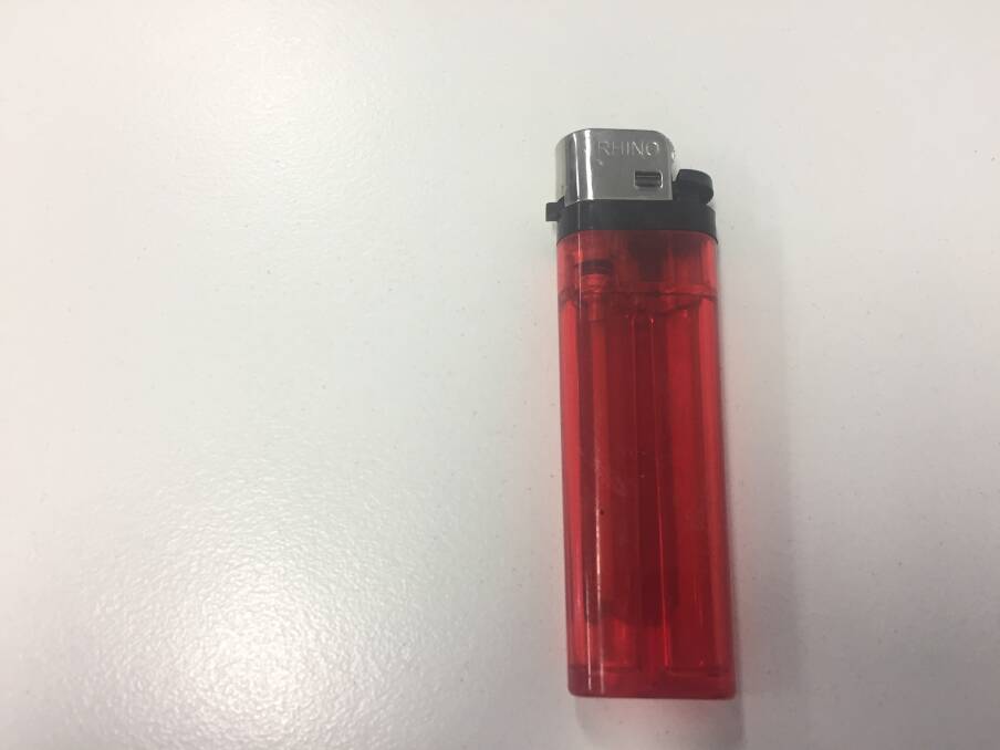 Cigarette lighters are banned at the South Coast Correctional Centre.