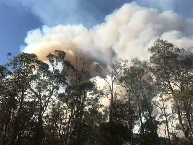 Sanctuary Point in January. Picture: Shoalhaven RFS