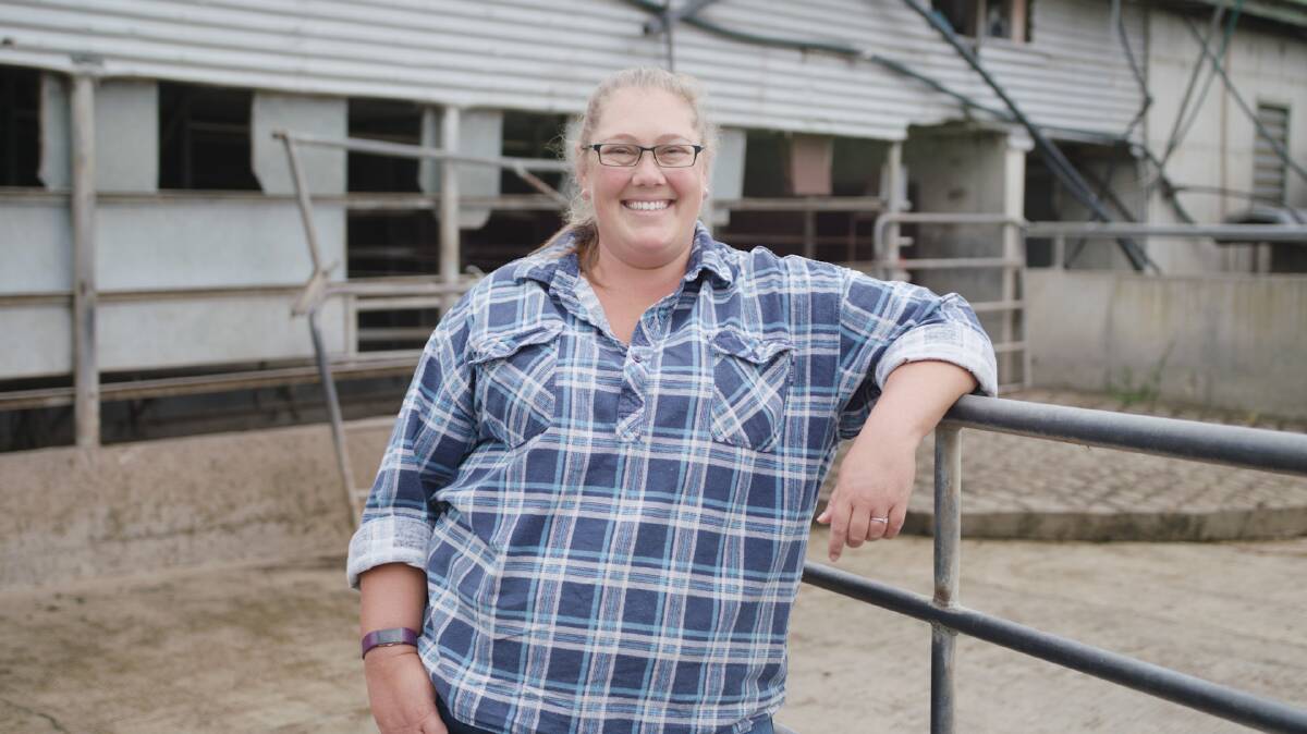 Pyree dairy farmer Laura Burn, the face of a new campaign. Picture: Contributed