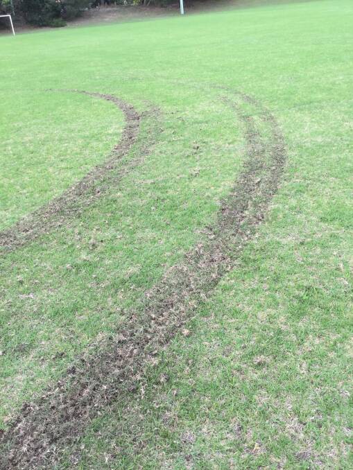 Track marks from January still visible at Vic Zealand Oval