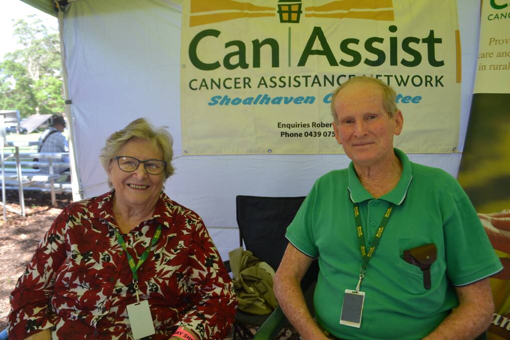 Dorothy Hanbridge and Robert Kells fundraising for Can Assist at the Berry Show. Picture: Rebecca Fist