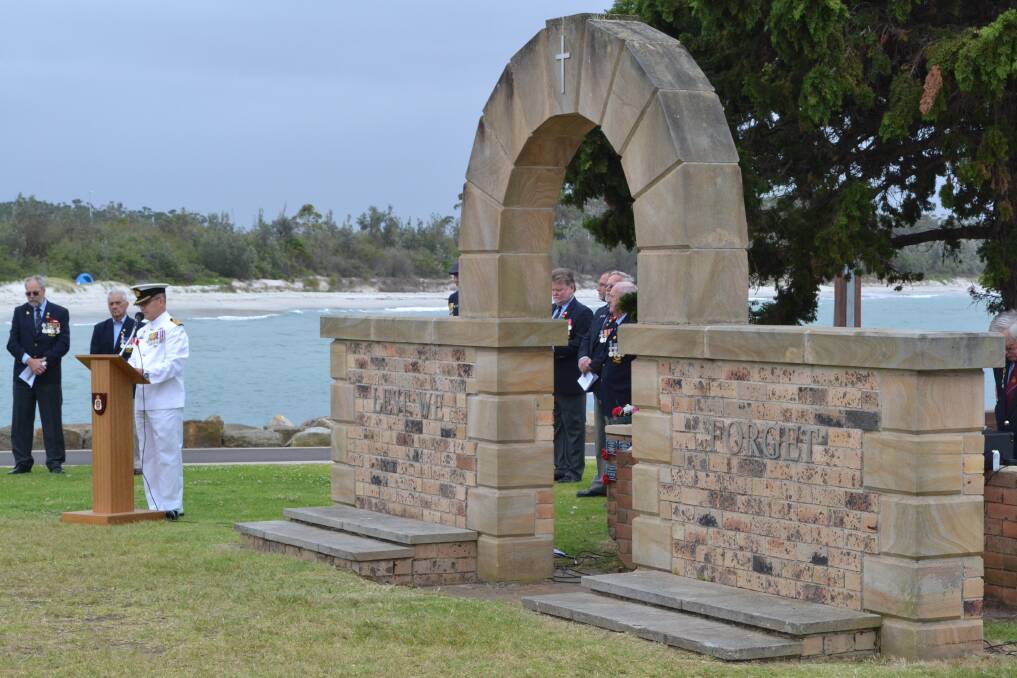 The Huskisson RSL Sub-Branch Remembrance Day commemorative service at Voyager Park, Huskisson, in 2014. Picture: Dayle Latham