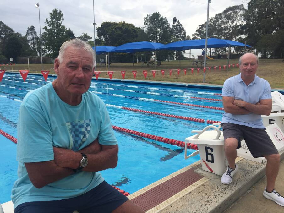 Bomaderry pool regulars John Bracher and Gary Crawford