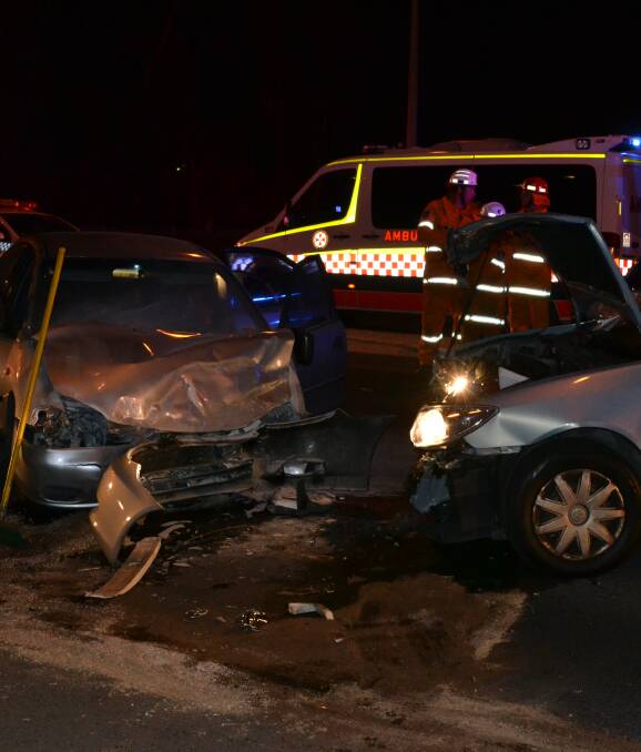 CARNAGE: Two women were injured in a head-on accident on the Princes Highway at Nowra on Saturday night, a minute after police terminated a pursuit. Investigations into the incident are continuing.