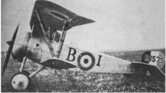 Shepherd flew a Nieuport 23 similar to this in Royal Flying Corps' 29 Squadron.  