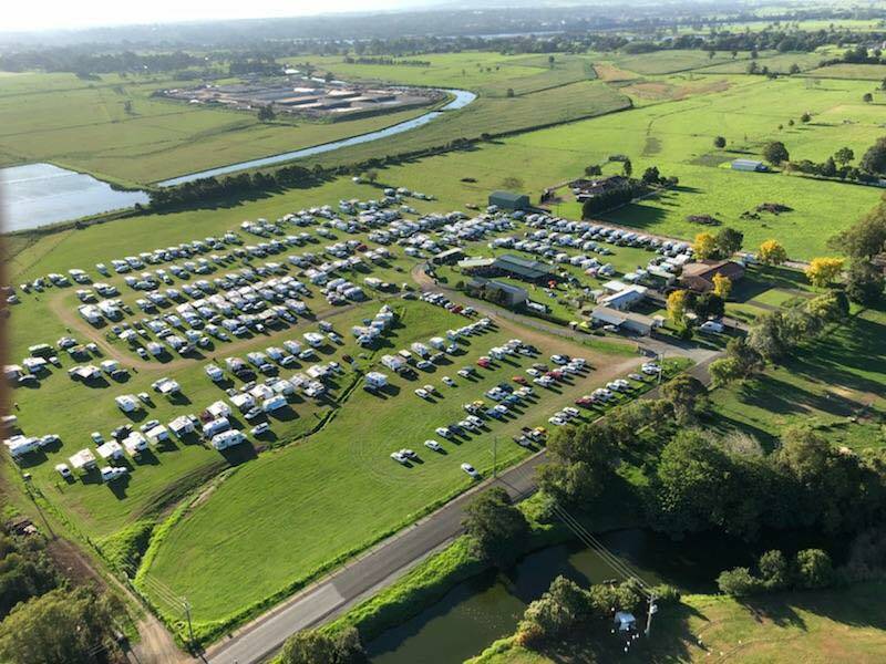 ‘Owies World’ : Max Cochrane captured this stunning aerial photograph of the Terara Country Music Campout at the weekend.