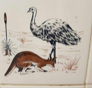 ​Another tile in the men's toilet in the Sussex Inlet RSL.  Photo: Supplied by the RSL.