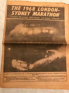 The official newspaper coverage and information on the Sydney to London Marathon which sparked Sydney based motor enthusiast Laurie Mason's interest in the event.
