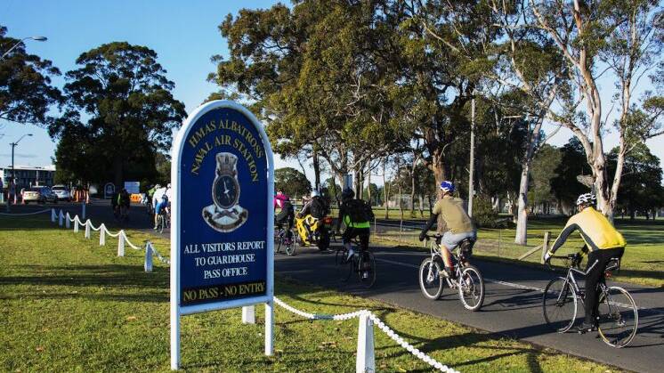 ON THE ROAD AGAIN: HMAS Albatross personnel will hit the road again on Wednesday morning for Ride2Work day.