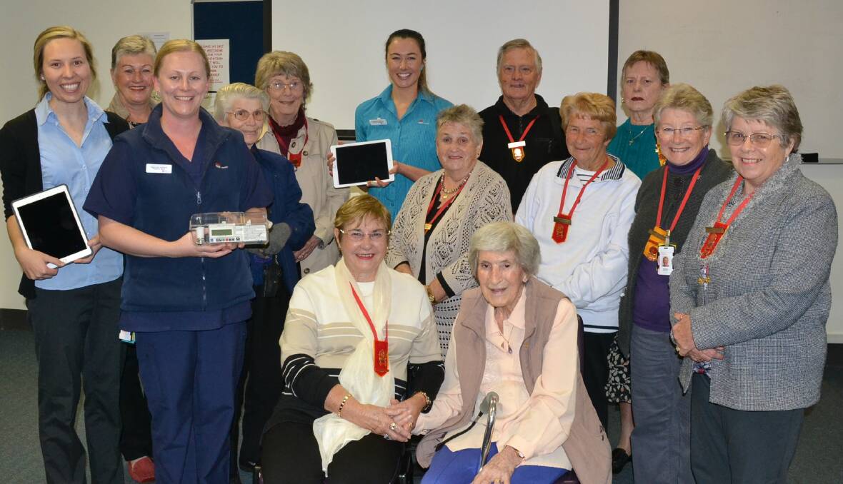 SUPPORT: Greenwell Point Hospital Auxiliary members with Shoalhaven District Hospital staff and some of the equipment their fundraising efforts have purchased this year.