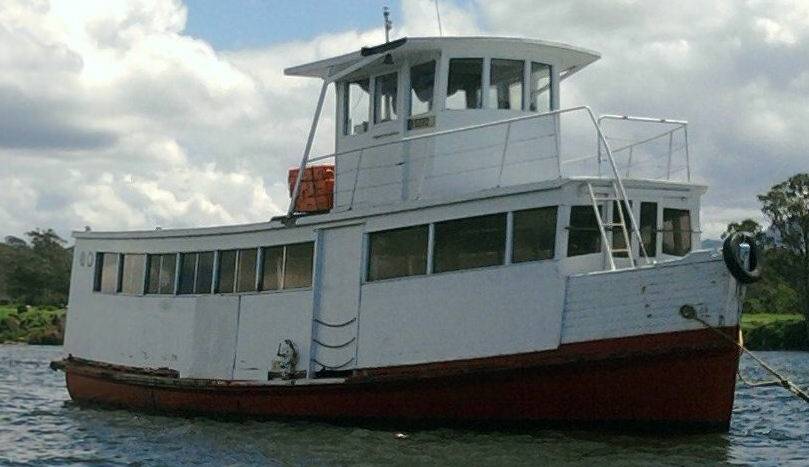 The Christine J, formerly the Alma  G II, on the Shoalhaven River. Photo:  Shoalhaven River Cruise