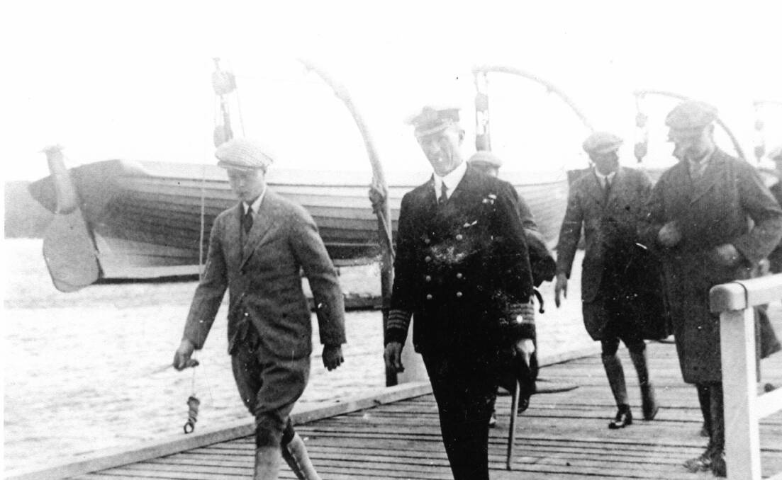 Edward the Prince of Wales visited HMAS Creswell in June 1920. 