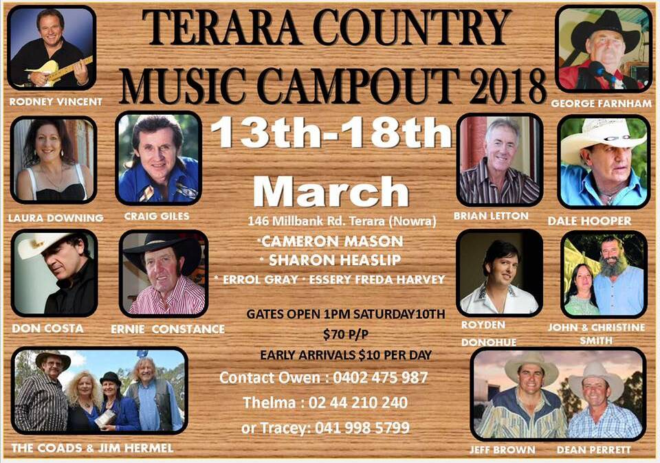 This year's Terara Country Music Campout is boasting a class line up of performers.

