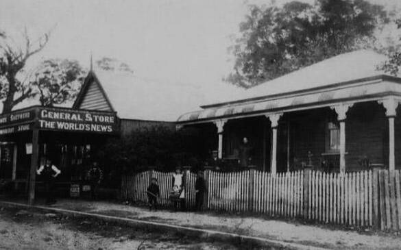 The Shepherd family's general store, post office and home at Bomaderry.