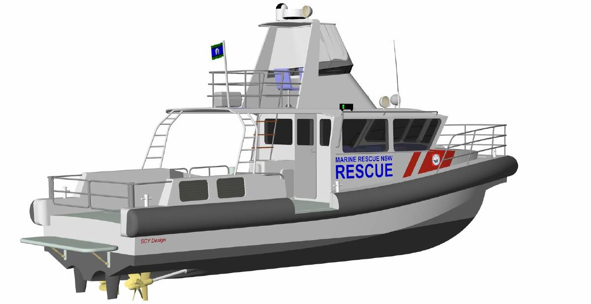 NEW LOOK: An illustartiion of what Marine Rescue Jervis Bay's new rescue vessel will look like.