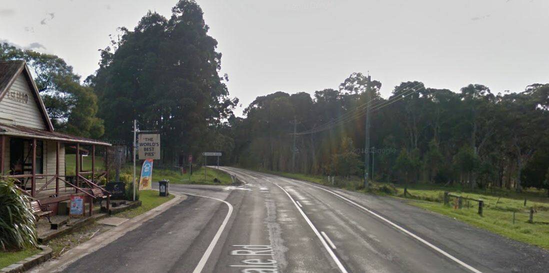 There are changed traffic conditions on Moss Vale Road near Cavan Road at Berrengarry.