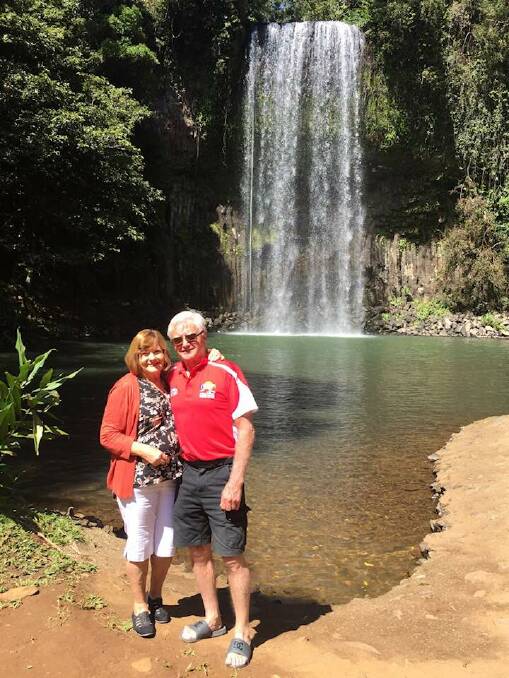 Noel and MarieJose Kennedy at Milla Milla Falls just a few hours prior to the accident.