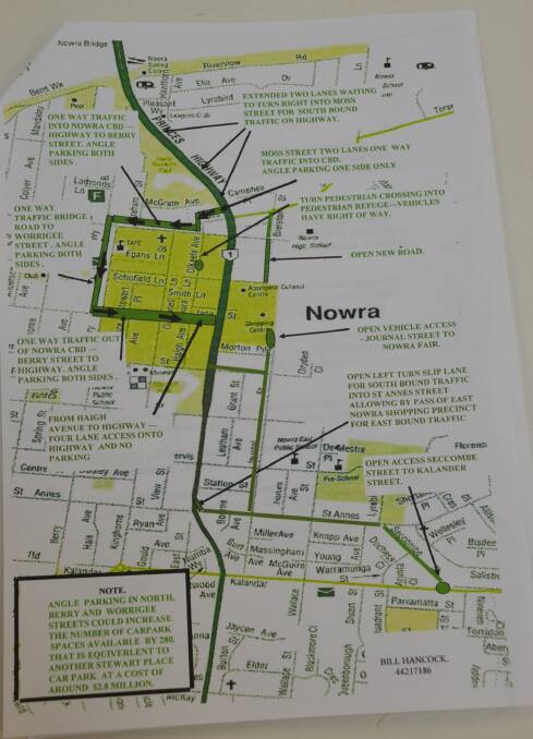 Bill Hancock's radical suggestions to try and tackle Nowra CBD traffic and parking issues.