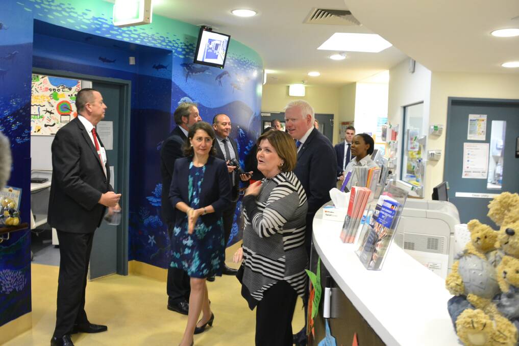 NSW Premier Gladys Berejiklian, South Coast MP Shelley Hancock and Kiama MP Gareth Ward tour Shoalhaven District Hospital.