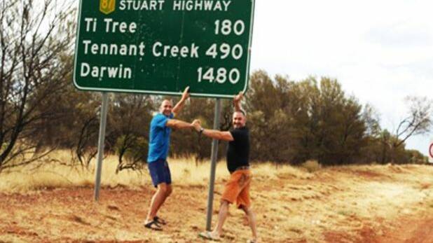The group documented their road trip across Australia, cracking open ATMs, along the way. Photo: Supplied