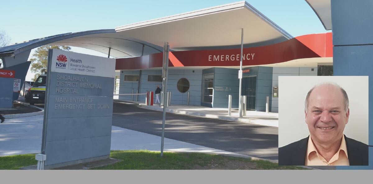 TESTING TIMES: Shoalhaven District Hospital which again experienced bed block last weekend. Inset - Hospital general manager Craig Hamer