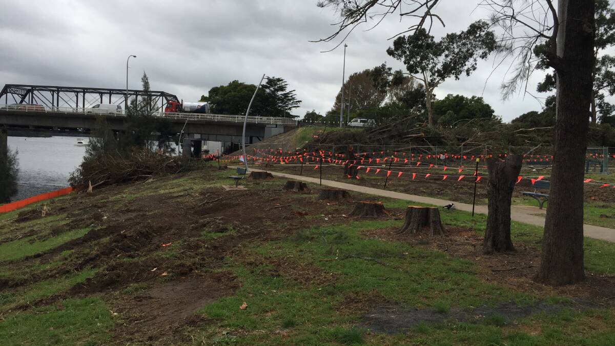 ACCESS DENIED: The footpath along the southern Shoalhaven River foreshore is to be closed for two years during bridge construction. 