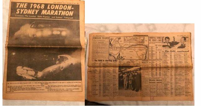 The official newspaper coverage and information on the Sydney to London Marathon which sparked Sydney based motor enthusiast Laurie Mason's interest in the event.
