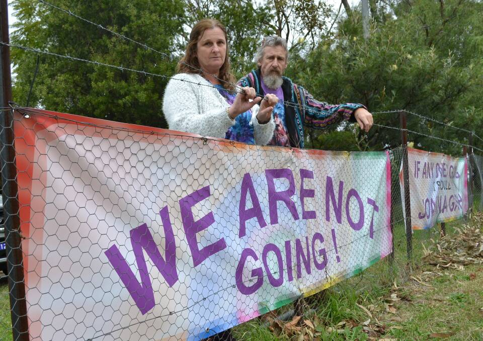 POSITIVE: Bomaderry couple Kath and Rod Evans have welcomed news Shoalhaven Mayor Joanna Gash will not support the compulsory acquisition of properties to make way for the $60m Bomaderry/Nowra Regional Sports and Community Precinct.