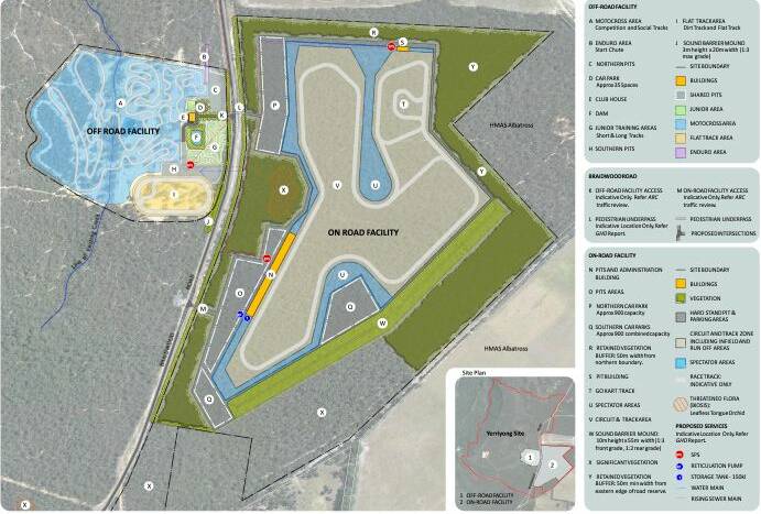 NEW PLANS: Motorcycling NSW’s plans for a proposed $12 million motorsports facility west of Nowra.