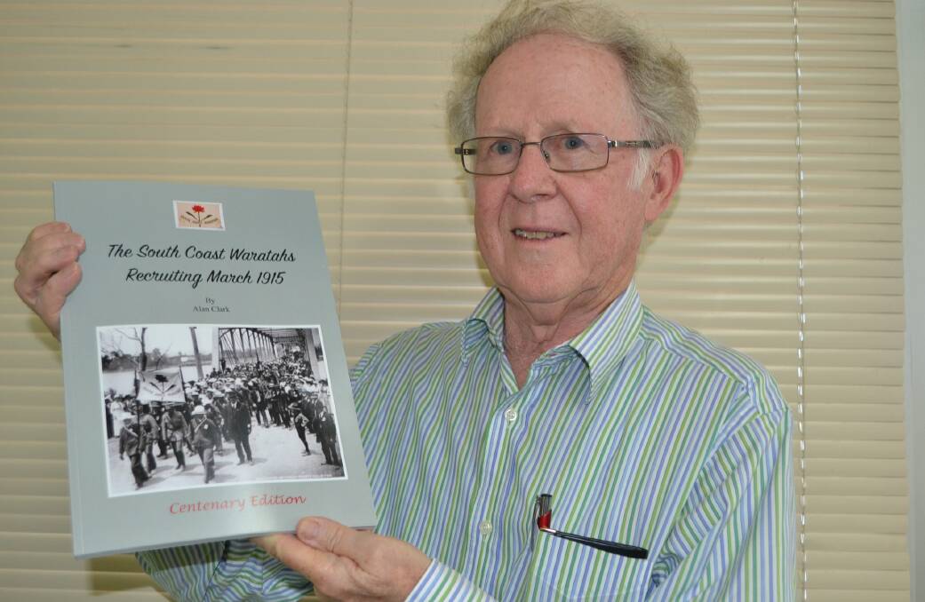 NEW WORK: Alan Clark’s South Coast Waratahs Recruiting March 1915 Centenary Edition will be officially launched in Nowra on Friday, November 27.