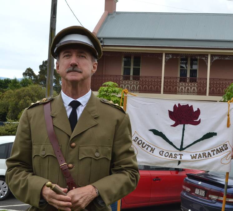 LOOKING THE PART: Waratahs Re-Enactment Committee chairman Clyde Poulton will play the role of Captain Ernest Blow for the centenary commemoration. Photo: Jessica Long
