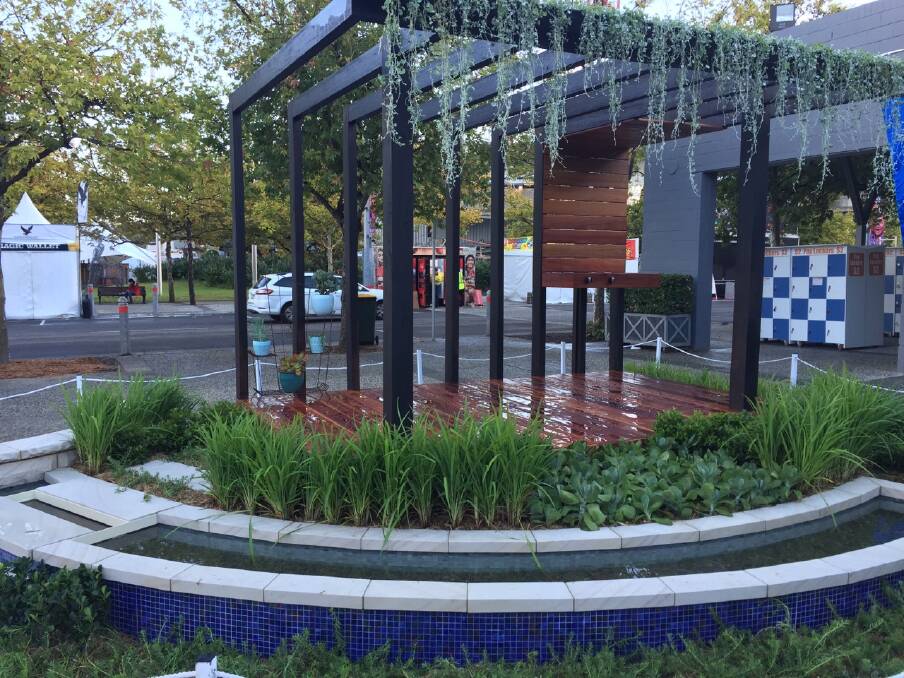 Complete: TAFE Illawarra Yallah's landscaping students entry at the Sydney Royal Easter Show. Picture: Supplied