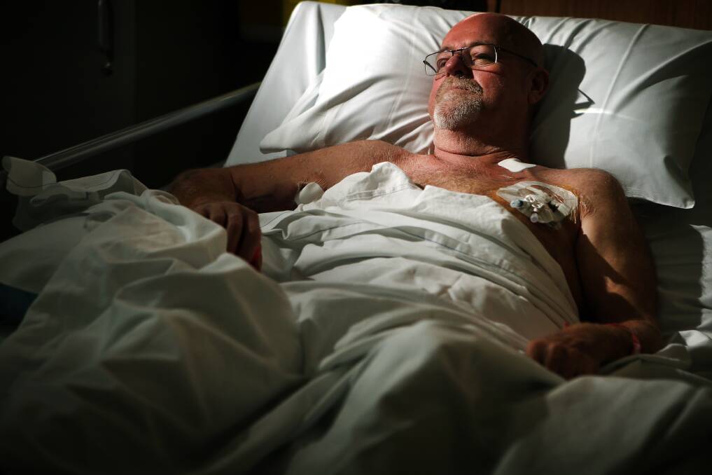 Ward Kane, 52, will eventually need to have another kidney transplant. Picture: Sylvia Liber