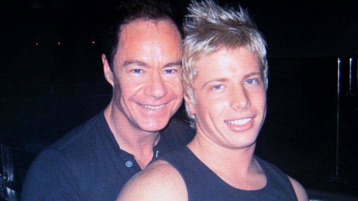 Michael Atkins (left) with his boyfriend Matthew Leveson pictured before Mr Leveson's disappearance. Photo: Edwina Pickles