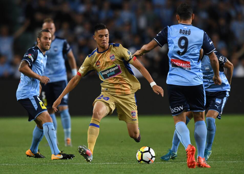 Highlights of the A-League round 7 football match between Sydney FC and the Newcastle Jets at Allianz Stadium in Sydney. Photos: David Moir/AAP