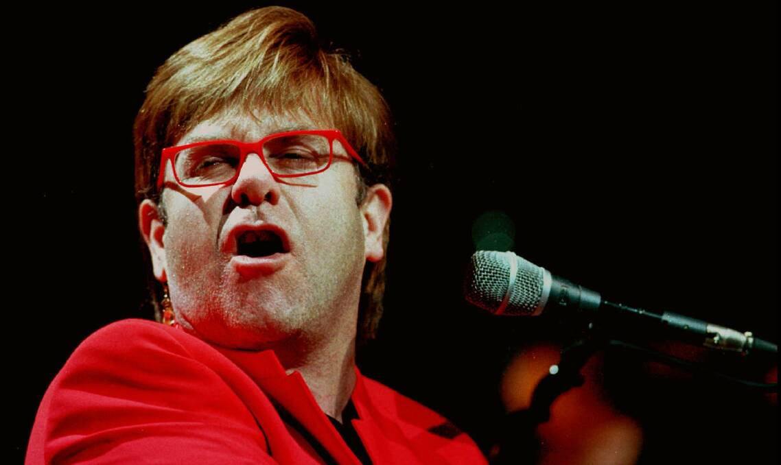 FLASHBACK: lton John performs in Charleston in 1997. Picture: AP