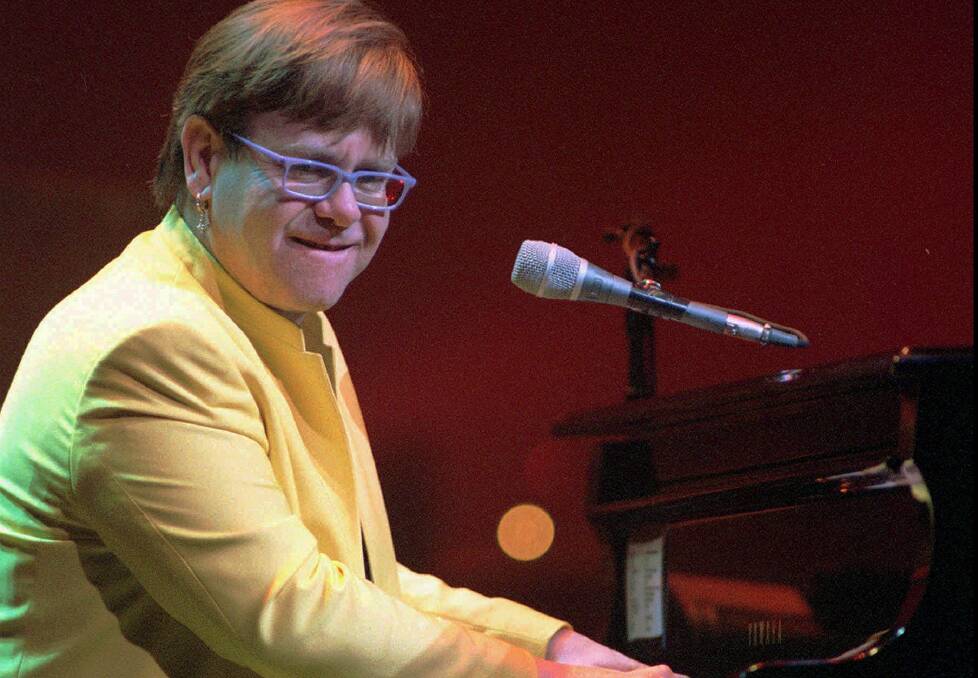 FLASHBACK: Pop singer Elton John performs in Birmingham in 1997. Picture: AP