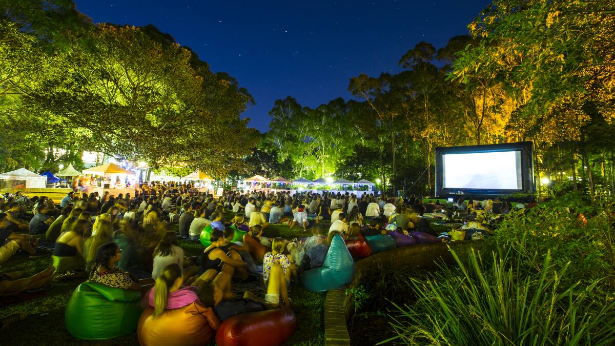 The audiences settles in for the night to enjoy a movie under the stars. Picture: Paul Jones