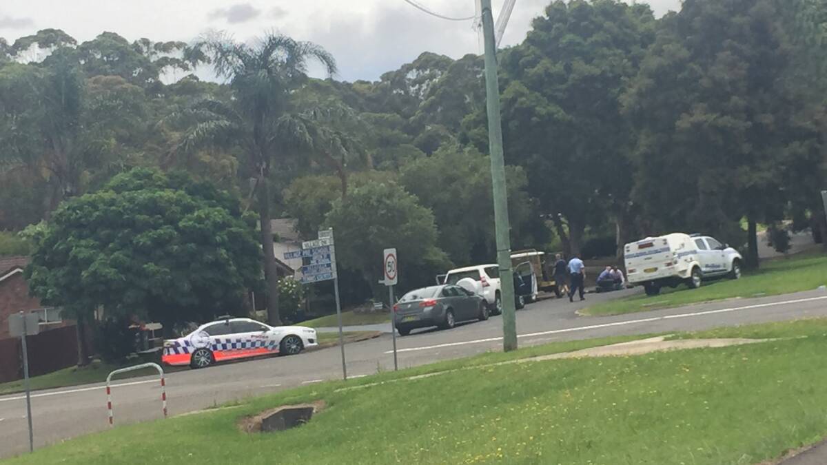 ARREST: The dramatic police arrest of a 53-year-old Milton man in Curtis Street, Ulladulla for attempted murder and firearm offences. 