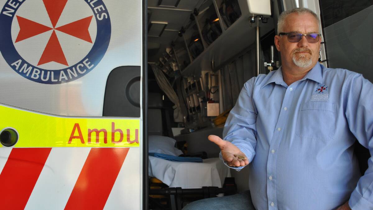 LOOSE CHANGE: APA NSW vice president Glenn Congram has called on the community to contact their local member and demand intensive care paramedics be stationed across Wollongong, the Illawarra and Shoalhaven. Photo: Jessica McInerney. 