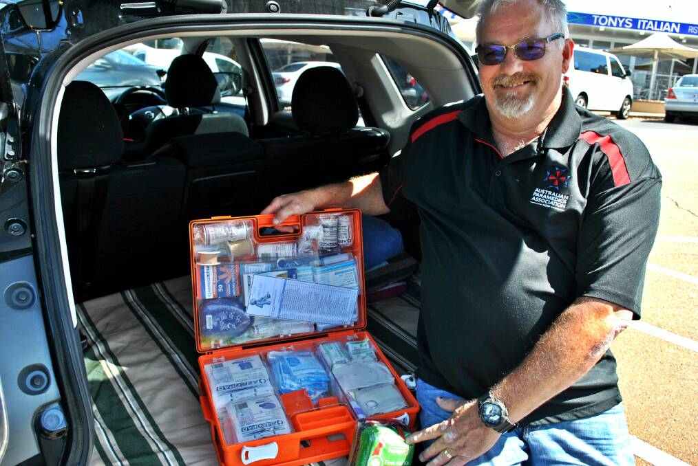 SAFETY FIRST: Australian Paramedic Association NSW vice president Glenn Congram thinks mandatory first aid kits in vehicles is a good idea.  