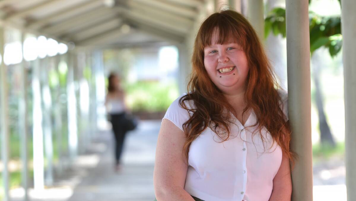 BACK ON TRACK: Angela Muller says a TAFE NSW course helped turn her life around. Miss Muller will start a law degree at University of Wollongong on February 26. Picture: Supplied