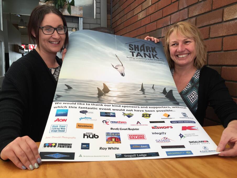 Jessica Szalai and Penni Wildi from Southern Cross Community Housing community development team invite you to be in the audience at next Tuesday's Shark Tank. Photo ADAM WRIGHT