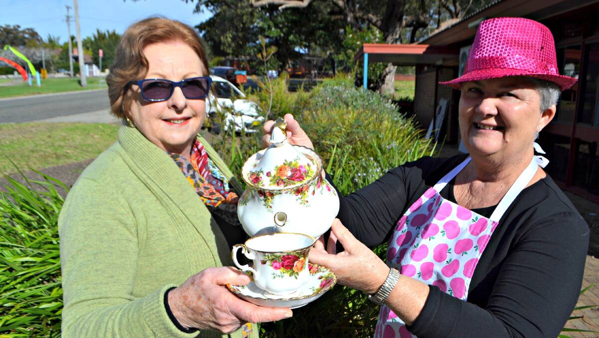ALL WELCOME: Monica Fafeita and Lois Friend from the CWA Jervis Bay Evening Branch preparing for July's High Tea in support of local domestic violence victims. 