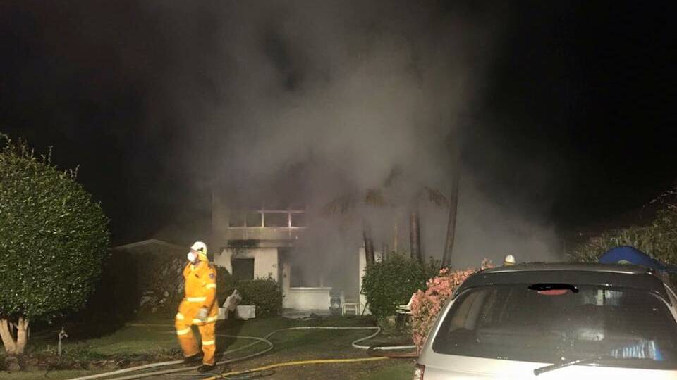 RUINED: Fire destroyed a Sussex Inlet home on Sunday, September 25. Photo: St Georges Basin RFS.