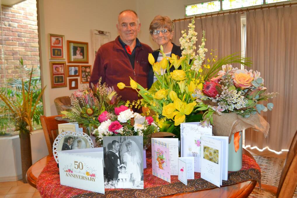 TOGETHER: Bomaderry couple Bonnie and Grahame Morrison celebrated their 50th wedding anniversary on June 17.